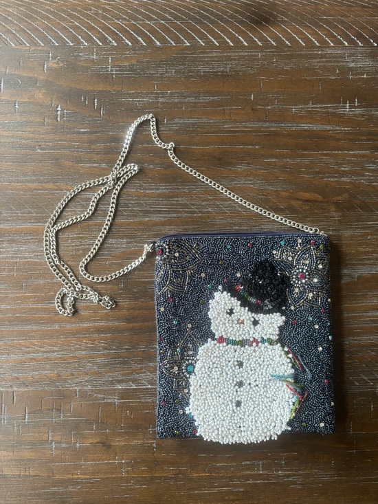 Mary Frances Handbags - Mary Frances Let It Snow Snowman Beaded Crossbody